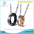 Atacado preço jóias de aço inoxidável 20 milímetros de diâmetro anel colar de amor colar para a namorada
